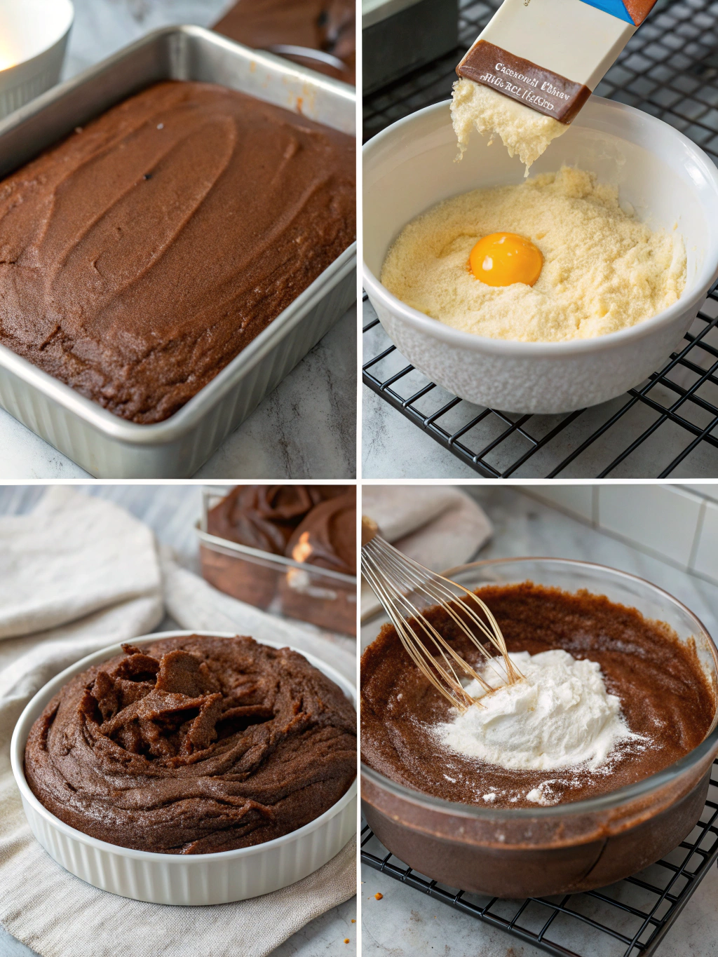 chocolate cake preparing steps