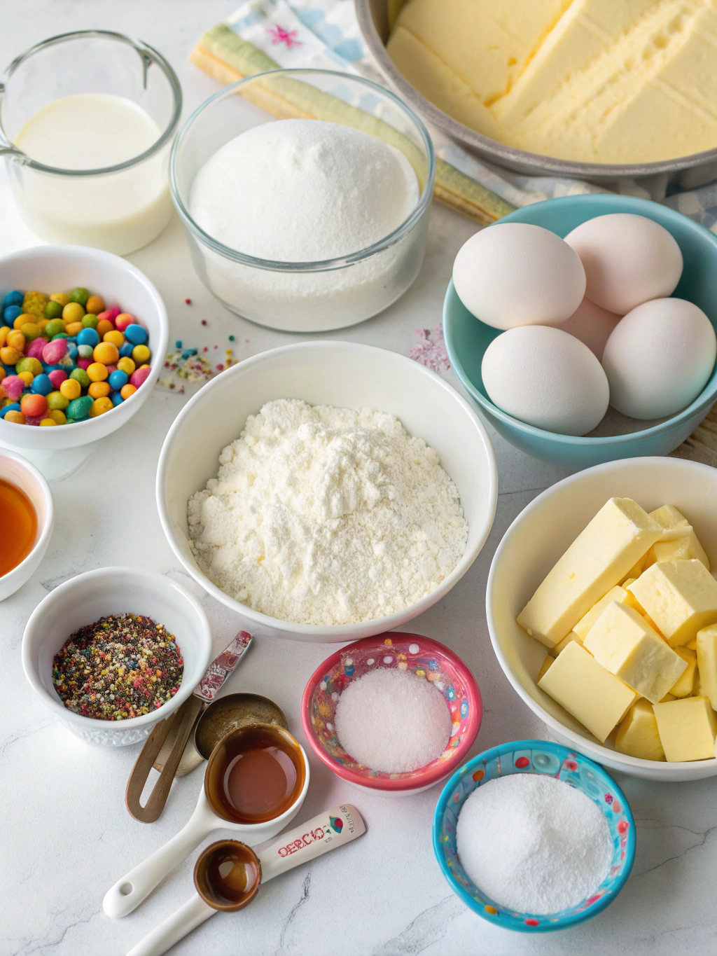 Birthday Cake Recipes ingredients