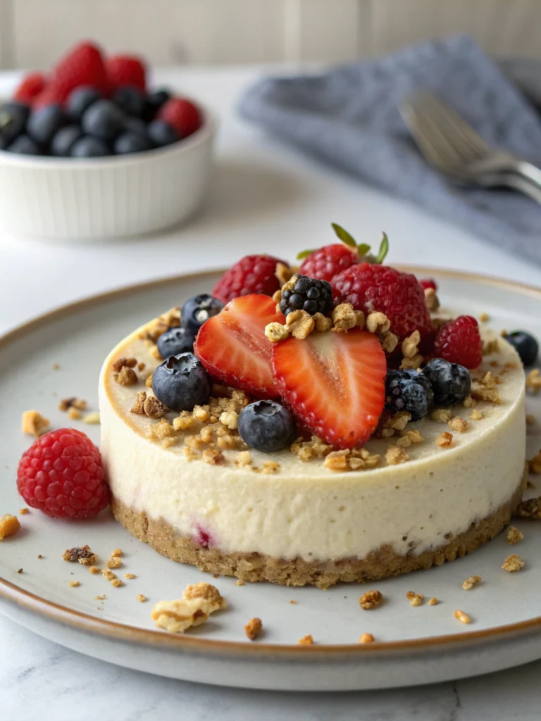 Healthy Cheesecake with Greek Yogurt